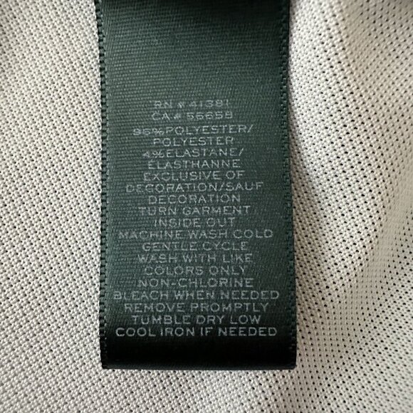 Lauren Ralph Lauren Sleeveless Polo Womens XL White Black Casual Tennis Preppy - Picture 10 of 11